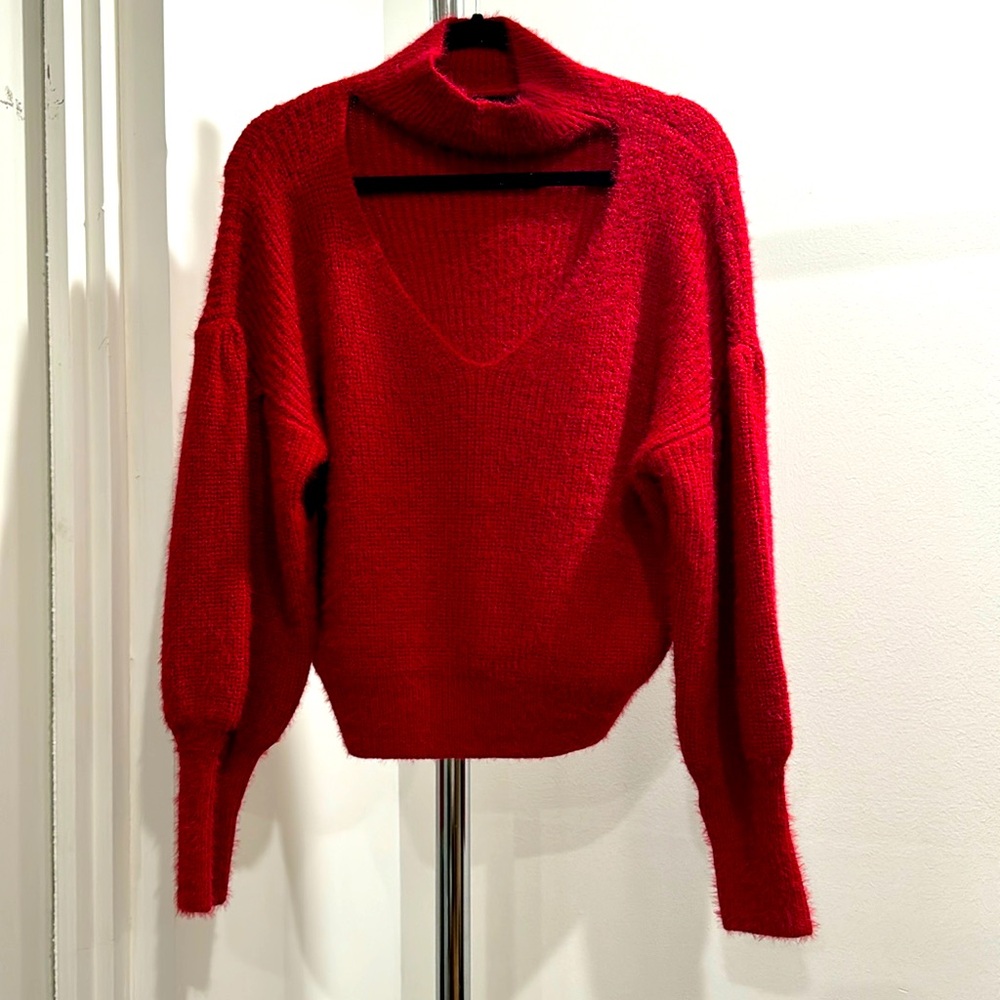Endless Blu. SZ S red sweater.